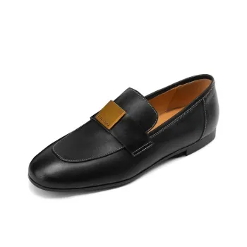 BETSY Sheepskin Loafers 2cm Women's Black