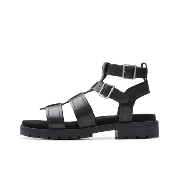 Clarks Roman Sandals Women's Black
