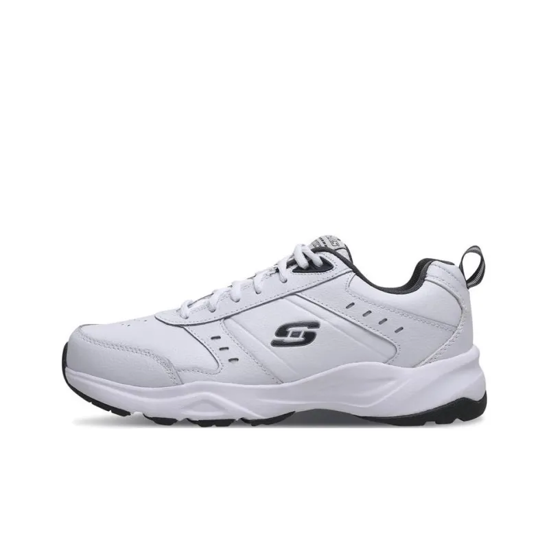 Skechers Haniger Cushioning Anti-Slip And Wear-Resistant Low-Top Sports Casual Shoes White Black-0