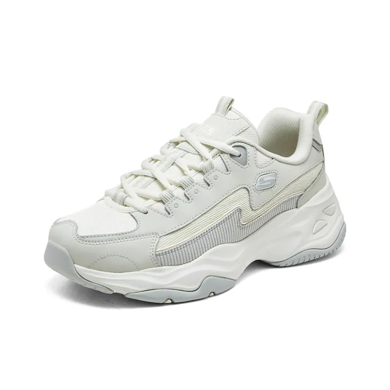 Skechers D'Lites 4.0 Shoes 'White Light Grey'-2
