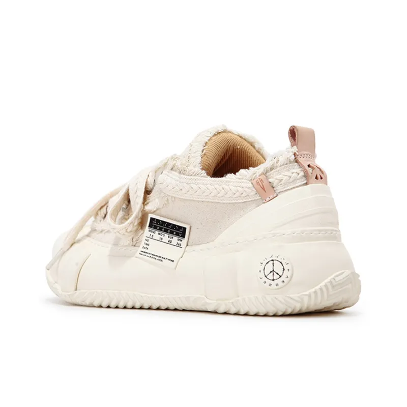 XVESSEL Canvas Shoes Unisex Low Top White-4