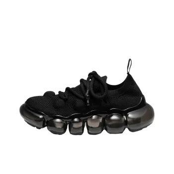 BERNHARD WILLHELM x Grounds Cushioning Low-Top Sports Casual Shoes Unisex Black