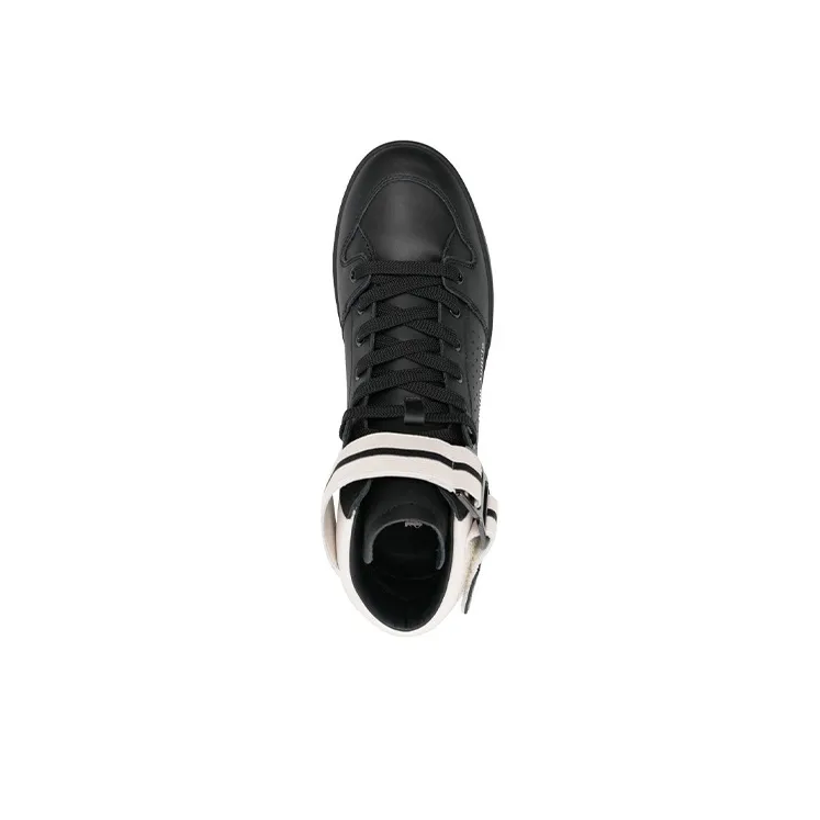 PALM ANGELS High Top Stylish Skateboarding Shoes Men's Black-4