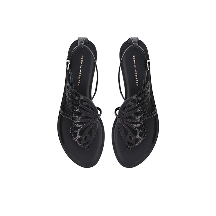 Sophia Webster Butterfly Strap Sandals Women's Black-4