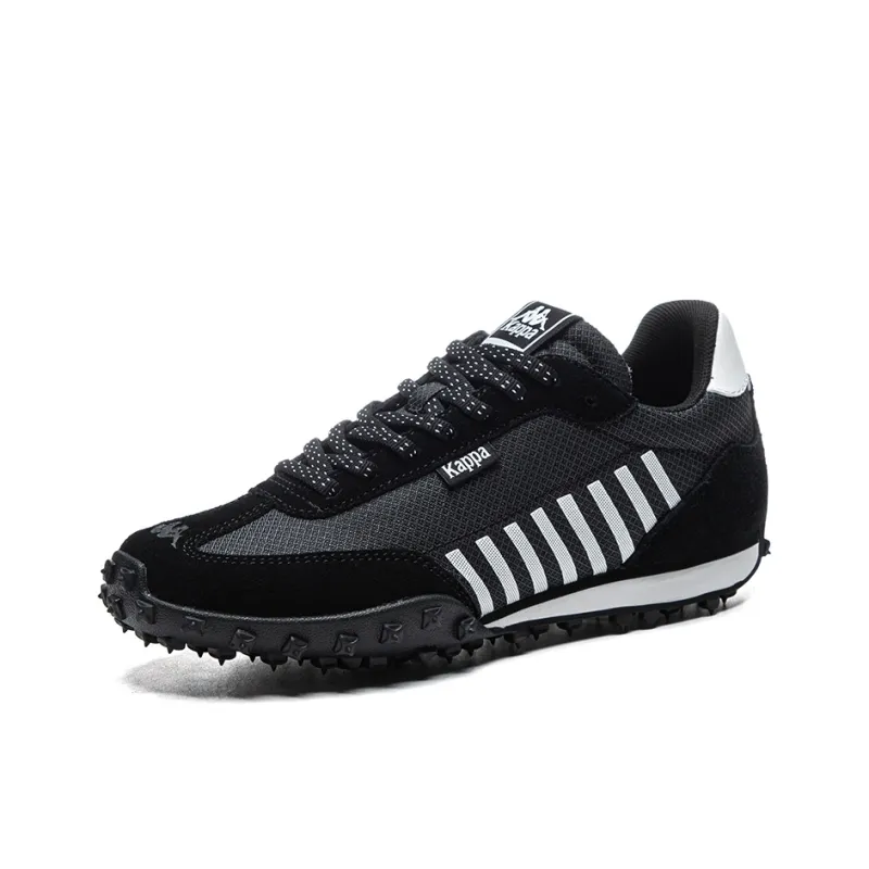 Kappa Anti Slip Wear Resistant Low Top Casual Running Shoes Unisex Black-2