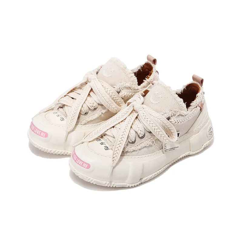 XVESSEL Canvas Shoes Unisex Low Top White-2