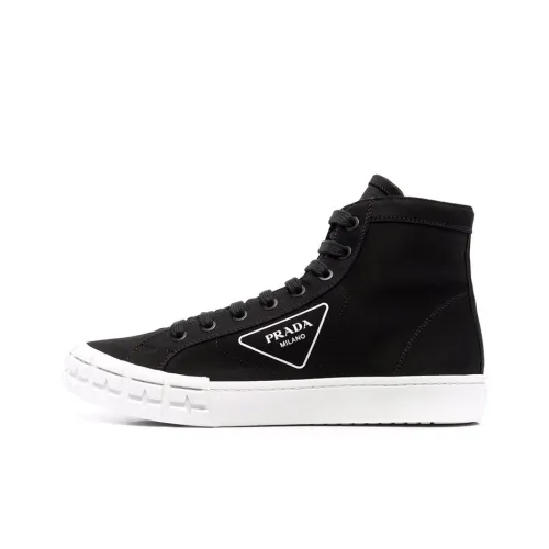 PRADA Canvas Shoes Men High-Top