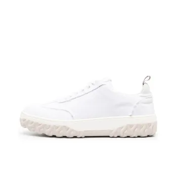 THOM BROWNE Frayed Edge Low Top Sneakers