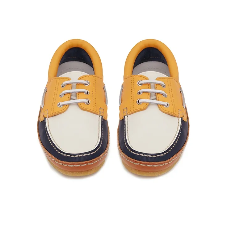 SAINT LAURENT Ashe Colour-block Boat Shoes-3