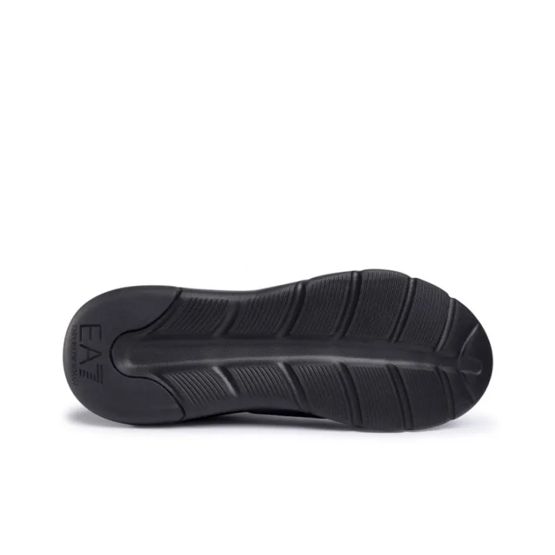 EMPORIO ARMANI Cushioning, Slip Resistant, Abrasion Resistant, Lightweight Low Top Sports Casual Shoes Men's Black-4