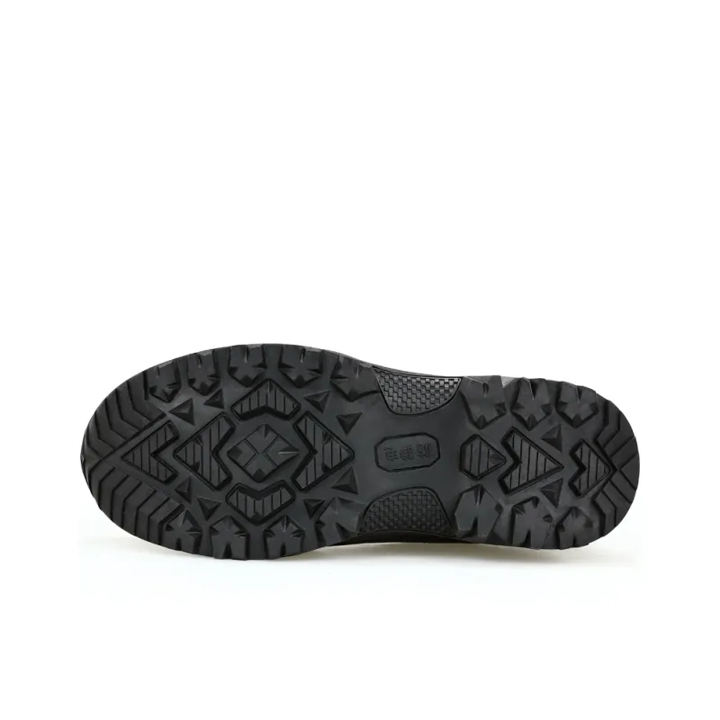 Blue Gull Shield Labor Shoes Wear Resistant Slip Resistant Low Top Outdoor Shoes Unisex Black-4