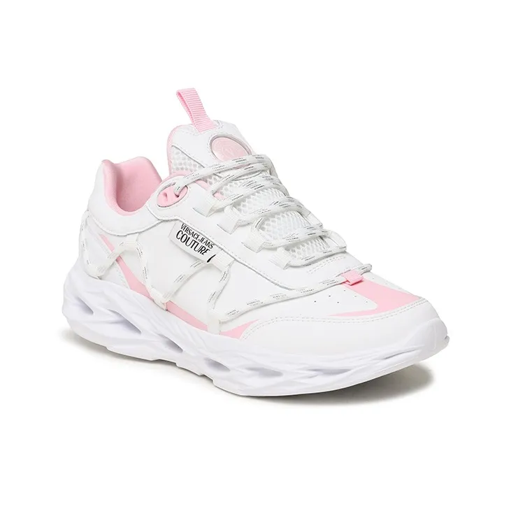 VERSACE JEANS Low Top Sports Casual Shoes Women's White Pink-1