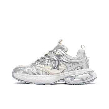 HOBIBEAR Cushioning Rebound Wear-Resistant Low-Top Casual Shoes Unisex Silver