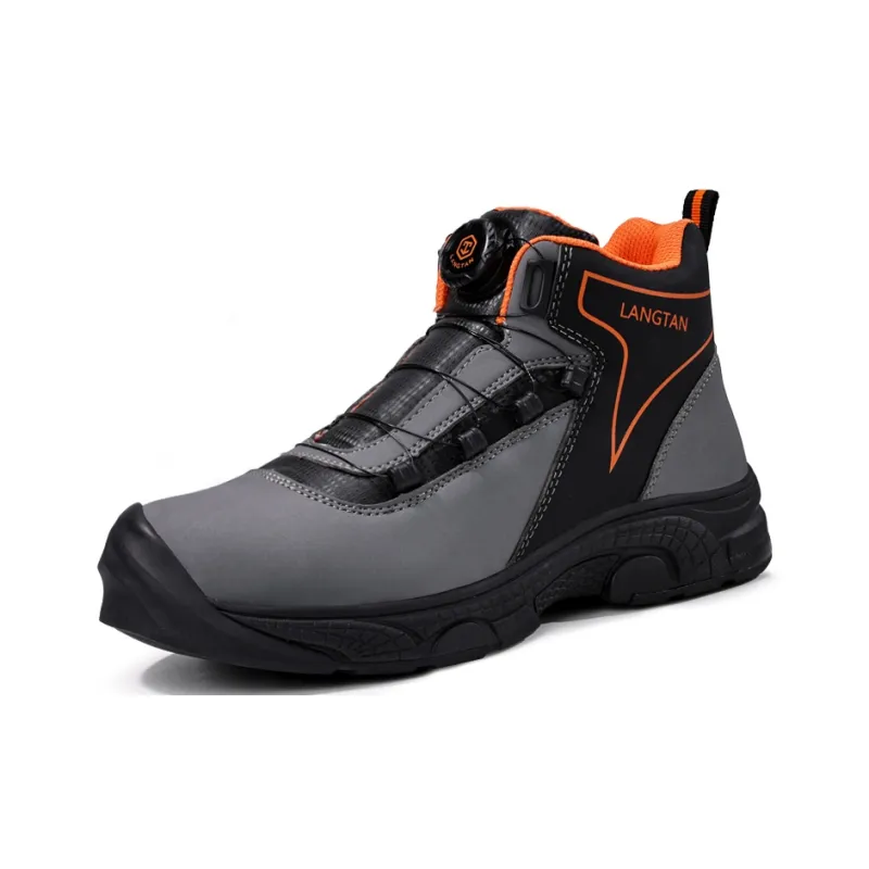Wolf Detective Wear Resistant Impact Resistant Lightweight High Top Outdoor Shoes Unisex-0