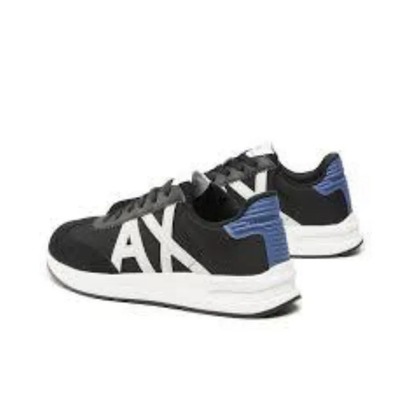 ARMANI EXCHANGEAE Low Top Casual Shoes Men's Black White Blue-4