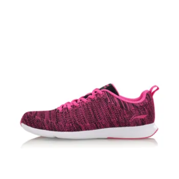LINING Running Shoes Women's Low Top Fluorescent Berry Red