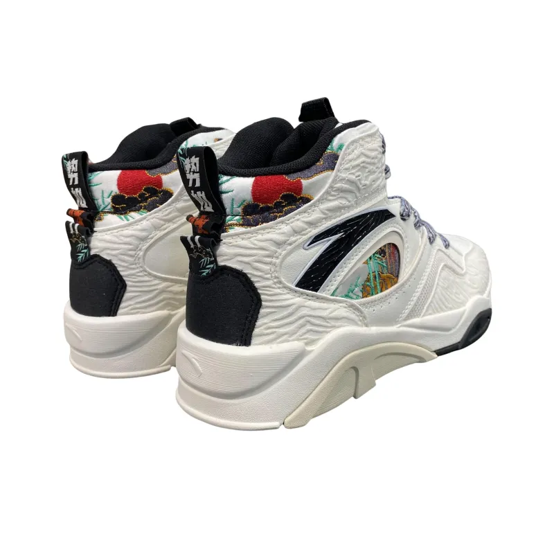 Anta Flame Anti Slip Wear Resistant High Top Skateboard Shoes Men's Ivory White Like Bamboo In The Wind-3