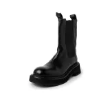 Black Mid-Calf Boots