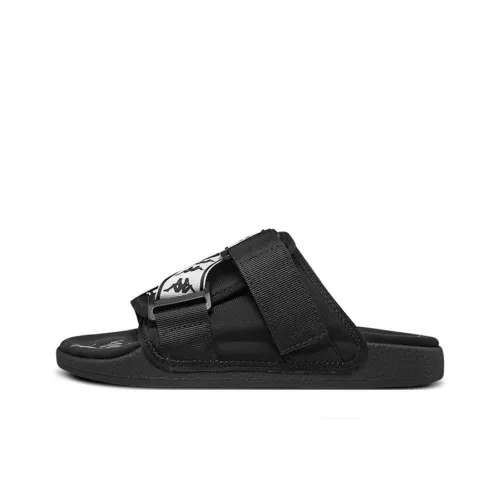 Kappa Slide Slippers Unisex Black/White