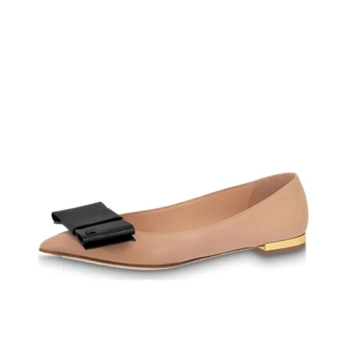 LOUIS VUITTON Blossom Casual Single Shoes Women's Beige