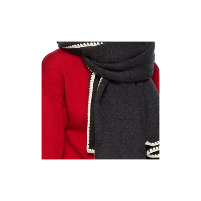 TOTEME Knit Scarves Women's Dark Gray-2
