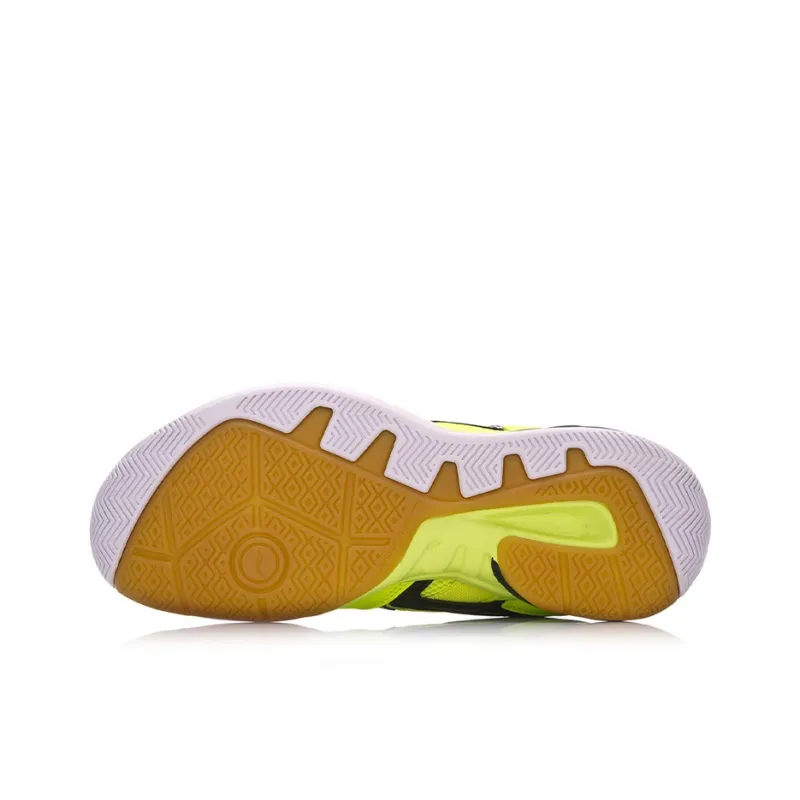 LiNing Cushioning, Slip Resistant, And Abrasion Resistant Low Top Badminton Shoes Unisex Yellow Black-4