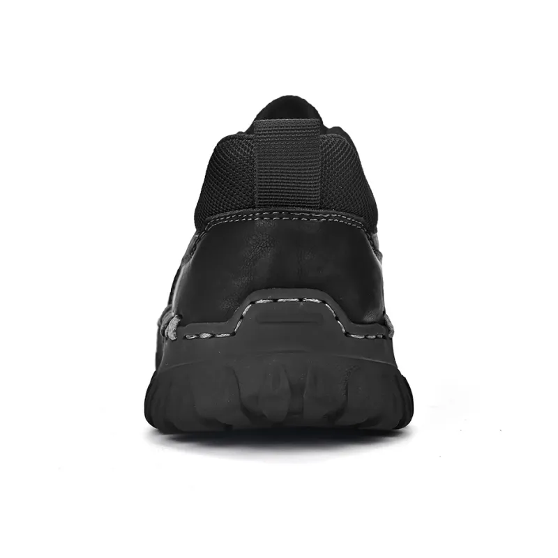 Laoks Men's Casual Shoes Men Low Top Black/Khaki-2
