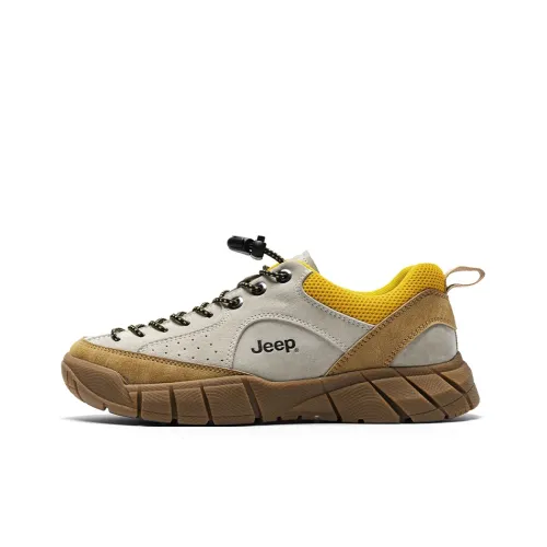 Jeep Casual Shoes Women's Low-Top Gray Yellow