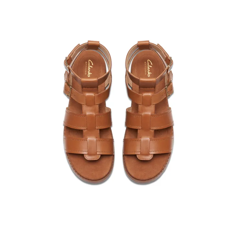 Clarks Roman Sandals Women's Brown-2