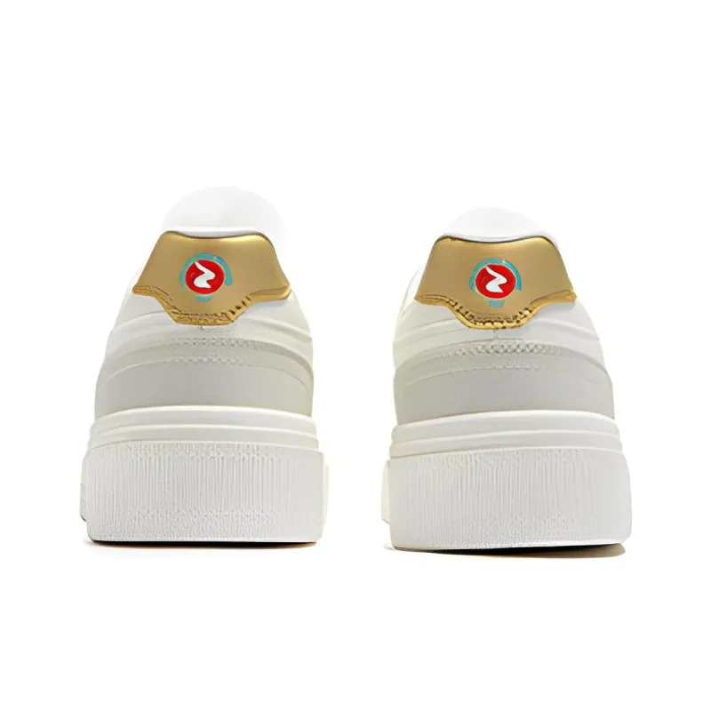 361° Joyful Joy Non slip Lightweight Low Top Skateboard Shoes Women's White Robin Red-2