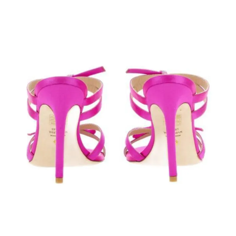 stuart weitzman 100mm Bow-detail Sandals-3