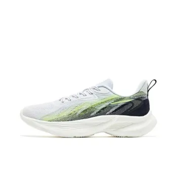 Erke N17 Force Neutralization Phantom Low Top Running Shoes Men's White Green