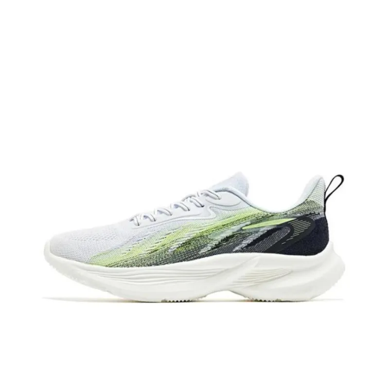 Erke N17 Force Neutralization Phantom Low Top Running Shoes Men's White Green-0