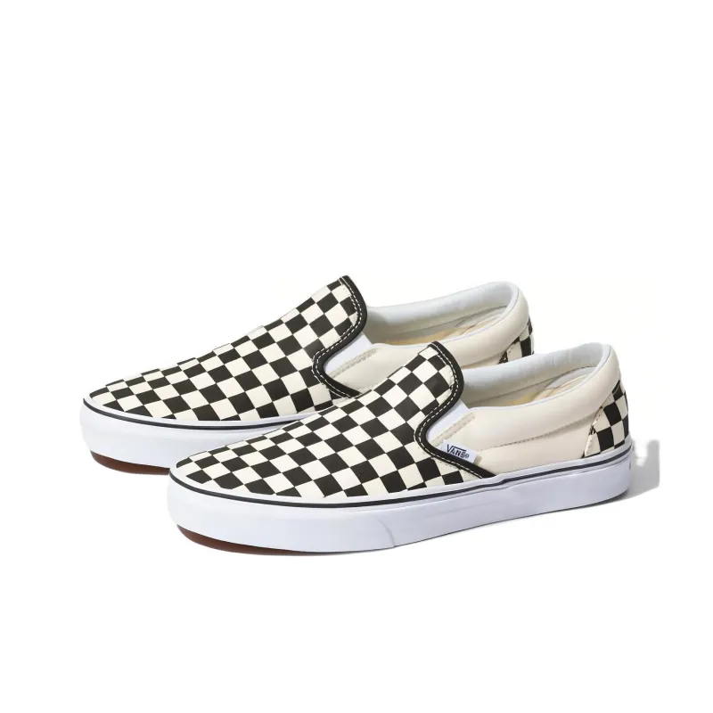 Vans Classic Slip On Wide 'Checkerboard Black White'-2