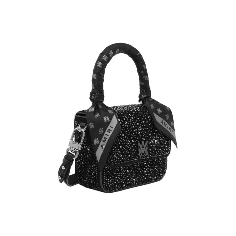 AMIRI Leather Handbag Regular Women's Black-2