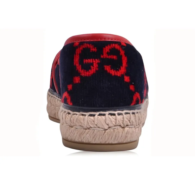GUCCI Casual Single Shoes Women's Black Red-4