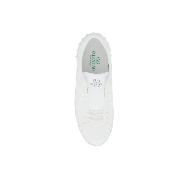 Valentino Open Low Top Stylish Skateboarding Shoes Women's White-3