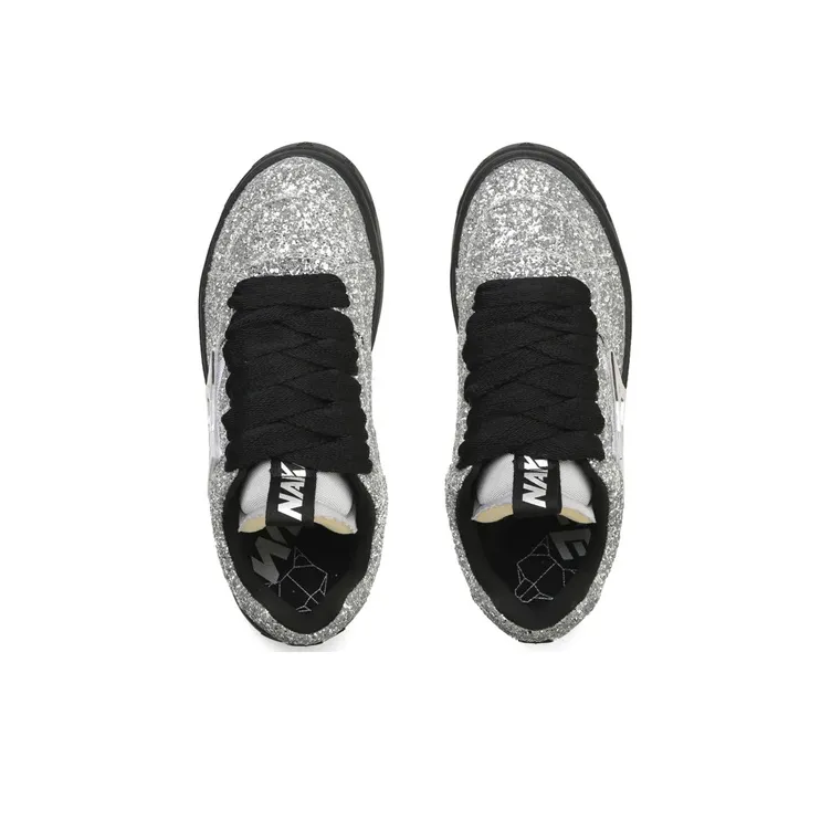Naked Wolfe Kosa Low-Top Stylish Skateboarding Shoes Men's Silver-3