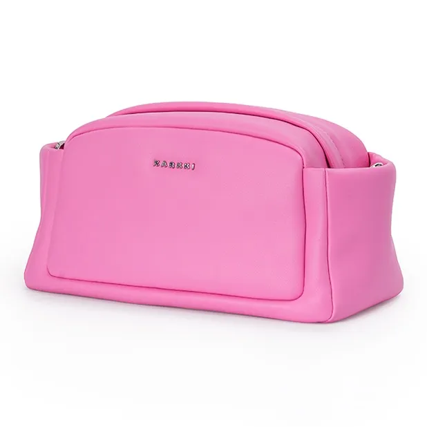 Karkki Leather Crossbody Bag Women's Barbie Pink-2