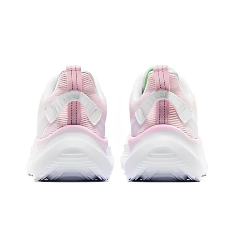 Erke Cushioning Anti Slip And Wear Resistant Low Top Running Shoes Women's White Pink-3
