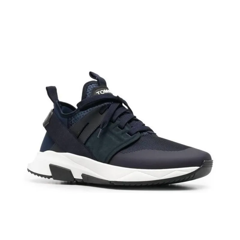TOM FORD Cushioning Low-Top Sports Casual Shoes Men's White-2