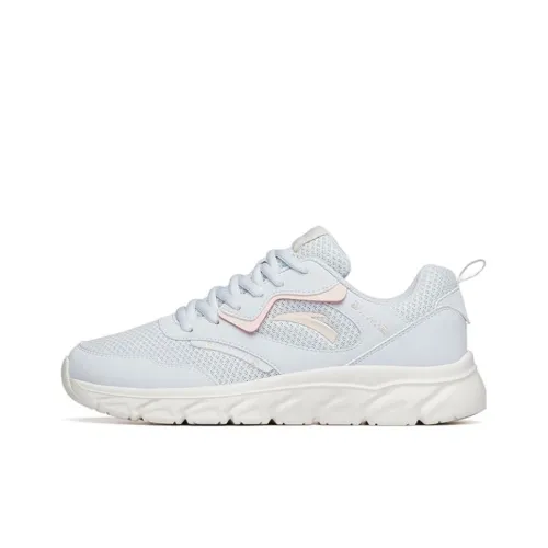 ANTA Running Shoes Women's Low-Top Light Misty Grey/Fair Skin Pink