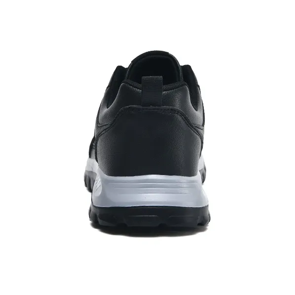 Binary Cushioning, Abrasion Resistant, Waterproof, Height Increasing Low Top Casual Shoes Men's Black-3