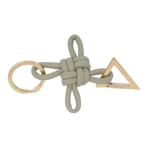 Bottega Veneta Calfskin Metal Keychains Women's Gray