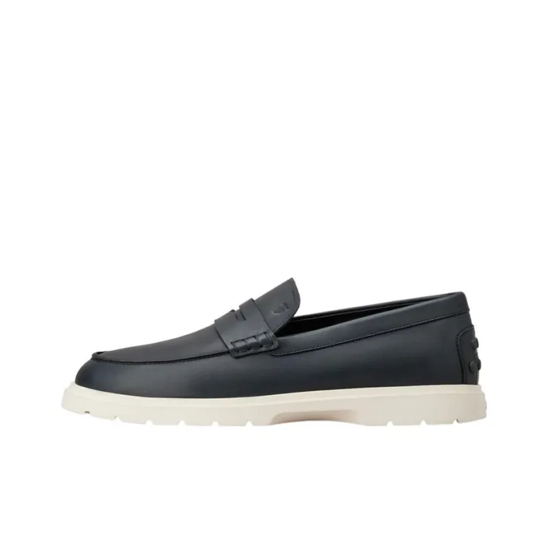TOD'S Slipper Monogrammed Leather Loafers-0