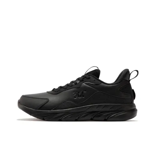361° Cushioned Anti Slip And Wear Resistant Warm Rebound Low Top Running Shoes Men's Black