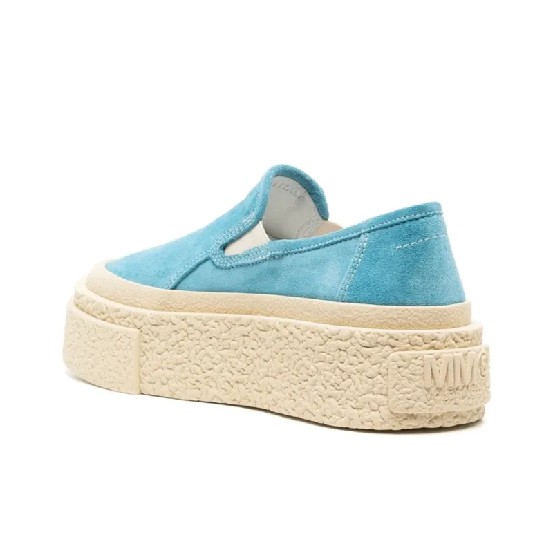MM6 Maison Margiela Low Top Platform Shoes Women's Blue-3