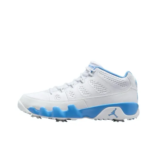 Jordan 9 Retro Low Golf White University Blue