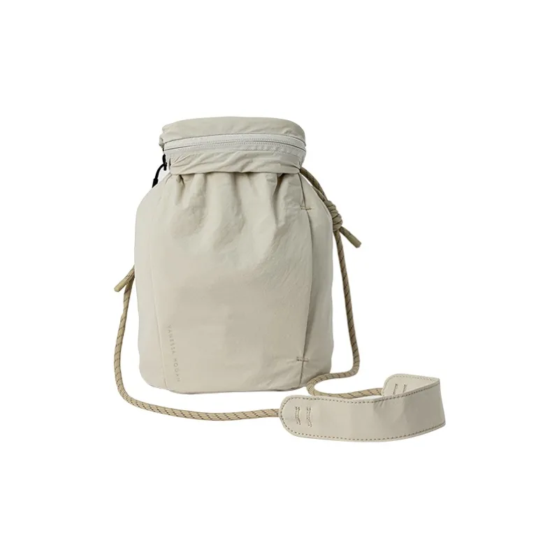 VANESSA HOGAN Fabric Crossbody Bag Unisex Gray Green/Khaki-1