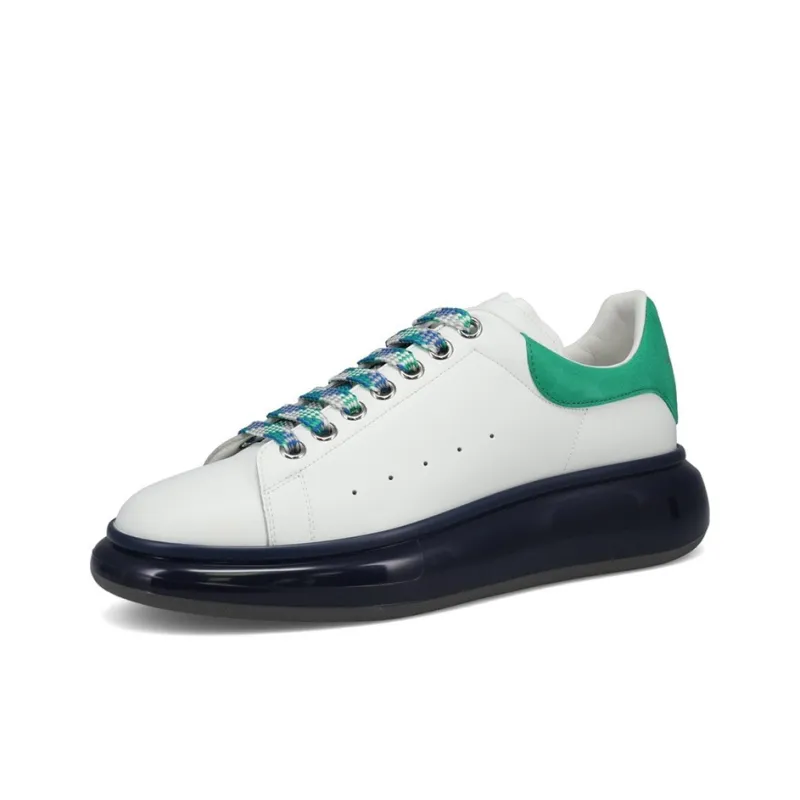Alexander McQueen Oversized Sneaker Stylish Skateboarding Shoes Men's White Green-2